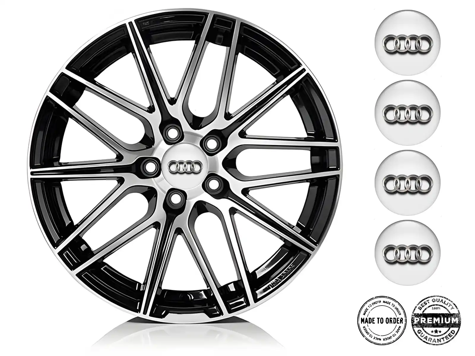 Audi Silikonsticker Label Gravitational Cascade Max